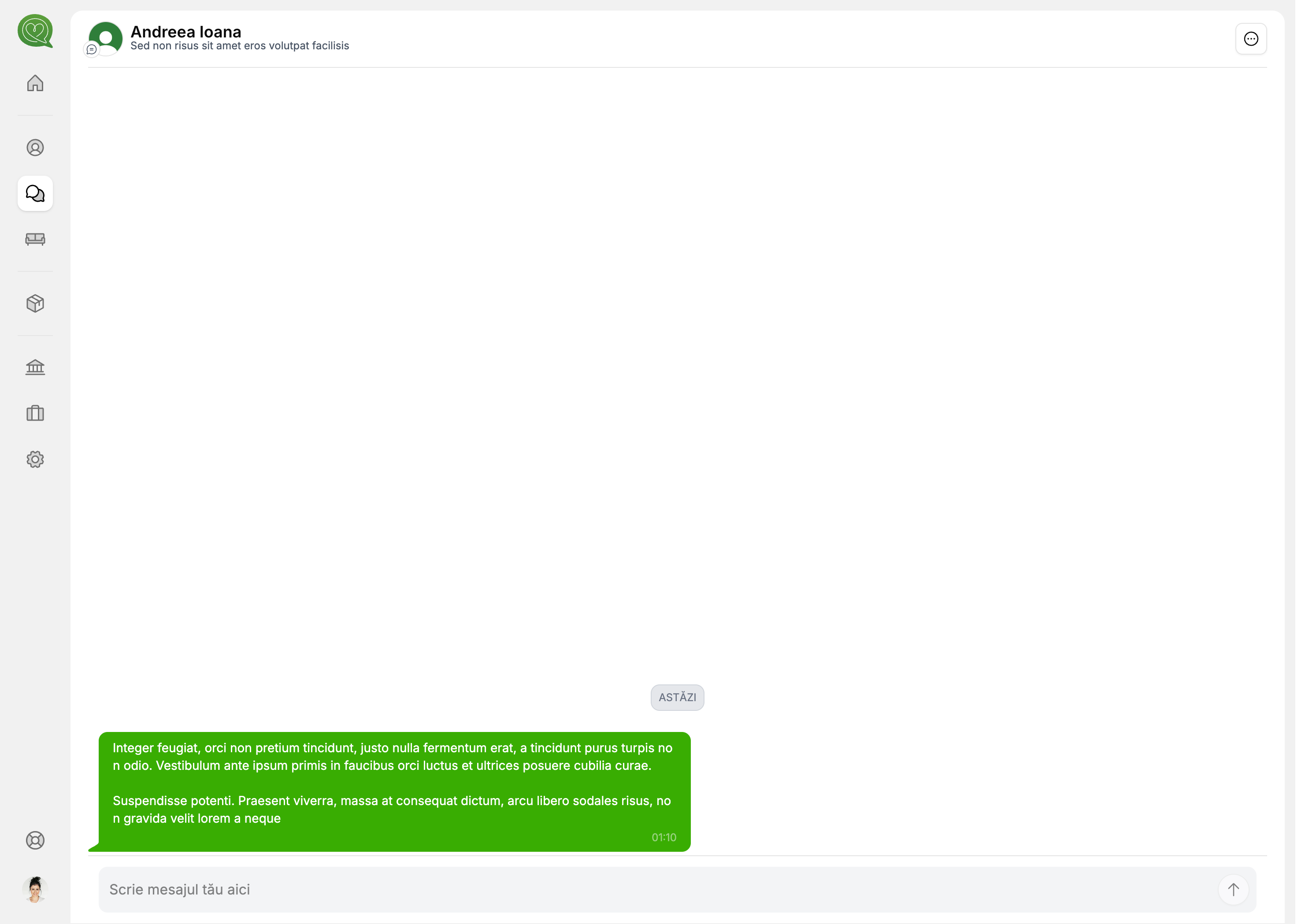 Conversație — mesaje