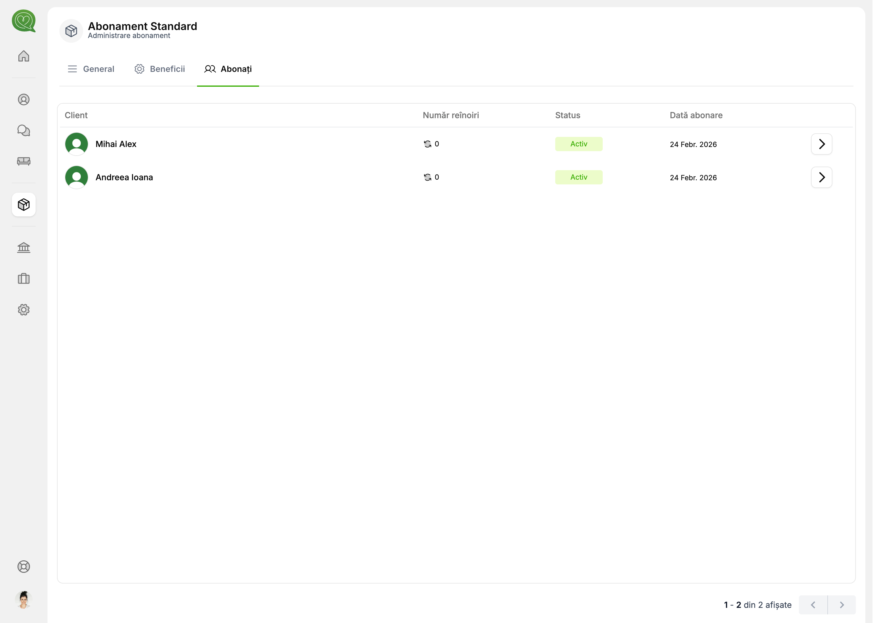Tab Abonați