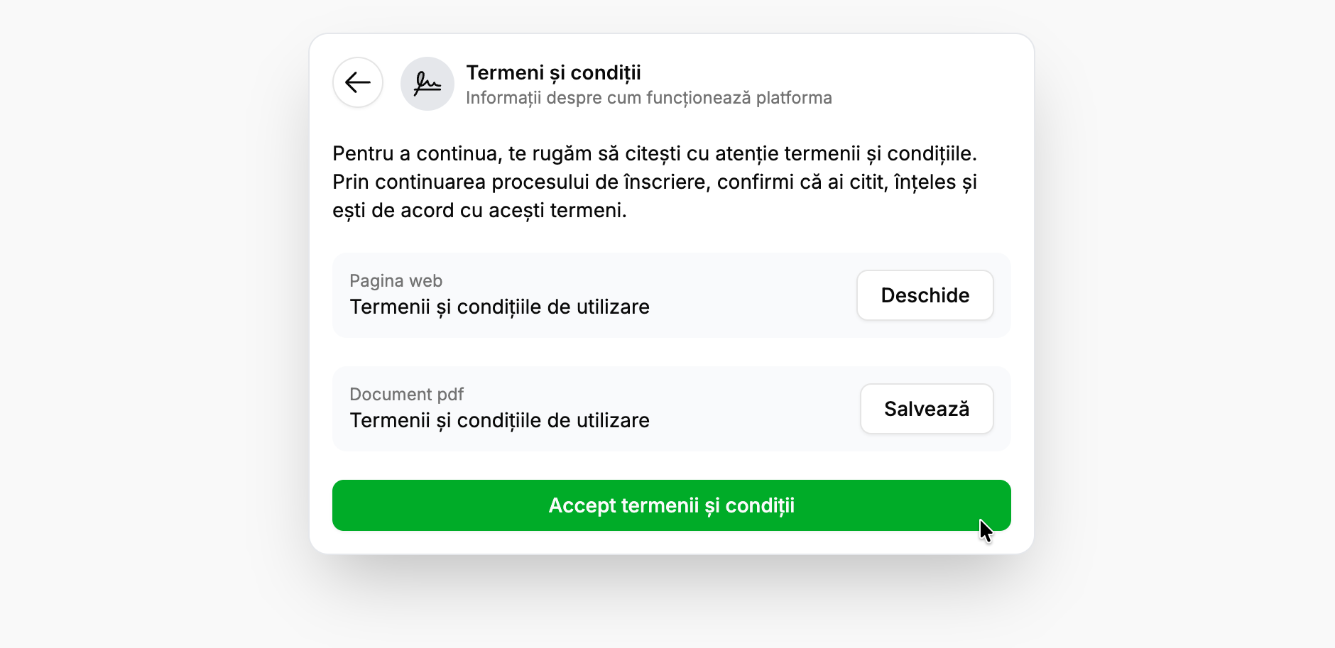 Termeni și condiții